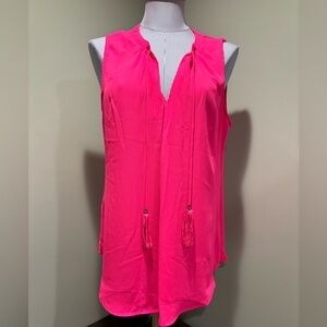 NWOT Rose & Olive Pink Sleeveless Blouse.  Size Large